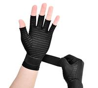 Copper Wrist Compression Arthritis Gloves with Hand Strap for Pain Relief