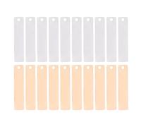 Copper Zinc Sheet 20 PCS, 1.57X0.35X0.09 Inch Purity Copper Plating Anode Plating Kit Pure Anode Sheet Strips for Roof Moss Electroplating