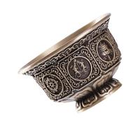 Coppers Cup with Eight Luckily Symbols for Buddhist Offerings Holy Water Cup Practical Religious Ceremony Supplies Religious Ceremony Items