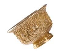 Coppers Tibetan Eight Luckily Symbols Offering Bowl Cup for Buddhist Ritual Buddhas Home Decoration