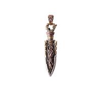 COPPERTIST.WU Arrowhead Capsule Pendant 2.0 Necklace for Men Women - Historical Replica Jewelry with Storage Function, M, White Bronze & Brass & Copper, No Gemstone