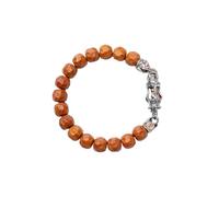 COPPERTIST.WU Cheese Hericium Mala Bracelet 10mm Beads Spiritual Jewellery