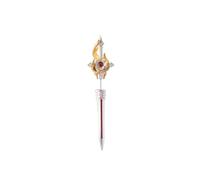 COPPERTIST.WU Crimson Roseblade Studs, 925 Silver & Brass Through-Blade Earrings for Women Men, Red Zircon Symbolic Jewellery, Unique Gift for Gothic, Dark Romantic Style (1)