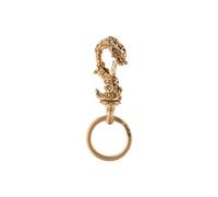 COPPERTIST.WU Dragon Keychain Snap Keychain Quick Release Clip w Keyring Novelty Gifts for Men Women Car Key Decor (Brass & Silver)