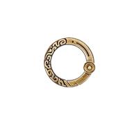 COPPERTIST.WU Dragon-Patterned Jumping Ring Spring Clasp O Ring Snap Key Ring DIY Accessories Spring Ring for Keychains, Bag (Brass)