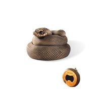 COPPERTIST.WU Hognose Snake Bottle Opener Mens Gift - Animal Beer Bottle Opener Bar Decor Cool Unique Novelty Gadgets (Brass)