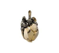COPPERTIST.WU Mechanical Heart Pendant Necklace - Beating Heart Jewelry Steampunk Halloween Fidget Gift for Men Women