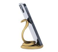 COPPERTIST.WU phone stand for desk, Brass cobra phone holder, desktop mobile phone holder, creative desk decoration, mobile phone tablet accessories