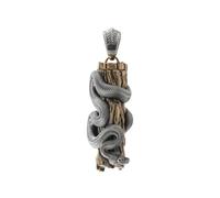 COPPERTIST.WU Python Capsule Pendant Tree Boa Snake Urn Necklace, Capsule Jewelry Keepsake Charm for Men Women