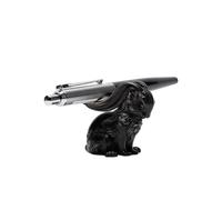 COPPERTIST.WU Rabbit Pen Holder Stand Statue Craft Creative Gift for Desk Decoration Office Organisers and Accessories (Shadow Version)
