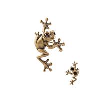 COPPERTIST.WU Tree Frog Brooch Animal Scarf Pin Backpack Scarf Shirt Hat Decorative Jewellery Gift for Women Men, Brass