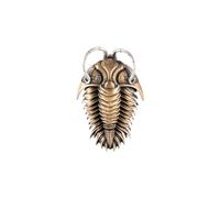 COPPERTIST.WU Trilobite Kinetic Pendant, Shakeable Fidget Pendant Retro Delicate Individual Pendant Accessories Women Men (Brass)