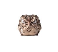 COPPERTIST.WU Vermilion Bird Figurine Solid Metal Desk Sculpture Hand-Finished Chinese Mythology Collectible for Home Office Display Pen Rest Stackable Feng Shui Ornament