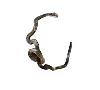 COPPERTIST.WU Viper Oath Cuff Coiled Snake Bracelet Snake Jewellery Gift for Men and Women, 8'', Brass, No Gemstone