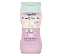 Coppertone Pure and Simple Baby Sunscreen Lotion SPF 50 Broad Spectrum Sunscreen for Baby 6 Fl Oz Bottle