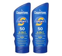 Coppertone SPORT Sunscreen SPF 50 Lotion Water Resistant Broad Spectrum Bulk Sunscreen Pack 7 Fl Oz Bottle Pack of 2