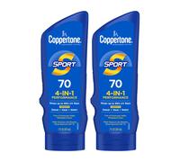Coppertone SPORT Sunscreen SPF 70 Water Resistant Sunscreen Lotion Broad Spectrum Bulk Sunscreen Pack 7 Fl Oz Bottle Pack of 2