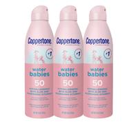 Coppertone WaterBabies Baby Sunscreen Spray SPF 50 Spray On Sunscreen for Babies Water Resistant Pediatrician Recommended 6 Oz Pack of 3
