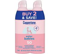 Coppertone WaterBABIES Quick Cover Lotion Spray SPF 50 Twin Pack (6oz x 2)