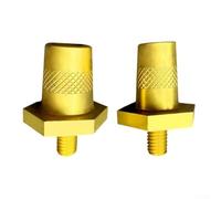Coppery Brass Conical For Battery Terminals Positive And Negative Hexagon Head Connectors For Vehicle Starting Systems And Audio Power 12v To 36v Heavy Duty Repair Kit With Wear Resistant Build Two