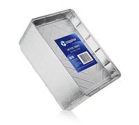 Coppice 40 Foil Trays - Disposable Aluminium Trays for Baking, Roasting, BBQ & Food Storage | 32 cm × 20 cm × 3 cm | Oven, Air Fryer, Freezer & Microwave Safe | 40 Pack Aluminium Foil Containers