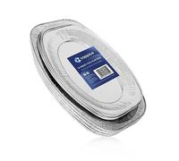 Coppice Aluminium Foil Mixed Platters for Parties, Buffets & Entertaining | 8 x Large & 8 x Small | Freezer, Microwave & Oven Safe