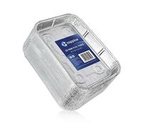 Coppice Mini Aluminium Foil Tray for Baking, BBQ, Roasting, Grilling & Food Storage | 19cm x 13cm x 2.5cm | Freezer, Microwave, Air Fryer & Oven Safe (30 Trays)