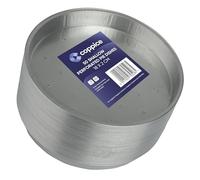 Coppice Shallow Perforated Aluminium Foil Pie Dish for Baking, Serving & Food Storage | 18cm x 2cm | Freezer, Microwave, Air Fryer & Oven Safe (50)
