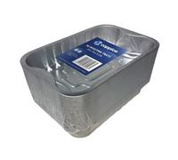 Coppice Strong Aluminium Foil Trays for Baking, BBQ, Roasting, Grilling, & Food Storage | 29cm x 19cm x 5cm | Freezer, Microwave & Oven Safe (50 Trays)