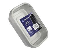 Coppice Strong Rectangular Aluminium Foil Tray for Air Fryer, Roasting, Grilling, BBQ & Food Storage | Freezer, Microwave & Oven Safe | 20cm x 13cm x 4cm (10 Containers)