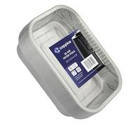 Coppice Strong Rectangular Aluminium Foil Tray for Air Fryer, Roasting, Grilling, BBQ & Food Storage | Freezer, Microwave & Oven Safe | 20cm x 13cm x 4cm (20 Containers)