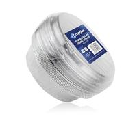 Coppice Strong Small Aluminium Foil Pie Dish with Plastic Lid for Baking, Serving & Food Storage | 15cm x 4cm | Freezer, Microwave & Oven Safe (10)