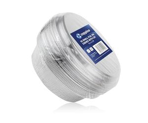 Coppice Strong Small Aluminium Foil Pie Dish with Plastic Lid for Baking, Serving & Food Storage | 15cm x 4cm | Freezer, Microwave & Oven Safe (10)