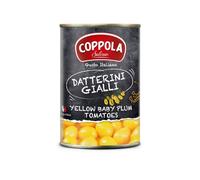 Coppola Datterini Gialli, Yellow Baby Plum tomatoes 400g (Pack of 12)