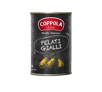 Coppola Yellow Peeled Plum Tomatoes, Pelati Gialli 400g (Pack of 12)