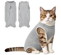 Coppthinktu Cat Recovery Suit Cat Onesie After Surgery, Breathable Cat Surgery Suit for Female Spay/Neuter, Kitten Surgical Recovery Body Suit Cone Alternative for Anti-Licking Abdominal Wounds