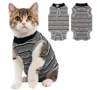 Coppthinktu Cat Recovery Suit Female, Cat Surgery Recovery Suit Cats Onesie for Cats After Surgery for Surgical Abdominal Wound Skin Diseases, Soft E-Collar Alternative Kitten Spay Suit Anti Licking