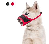 Coppthinktu Muzzle for Dogs - Adjustable Soft Dog Muzzle for Small Medium Large Dog, Air Mesh Training Dog Muzzles for Biting Barking Chewing - Breathable Mesh & Soft Flannel Protects Dog Mouth Cover