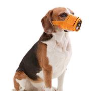 Coppthinktu Muzzle for Dogs - Adjustable Soft Dog Muzzle for Small Medium Large Dog, Air Mesh Training Dog Muzzles for Biting Barking Chewing - Breathable Mesh & Soft Flannel Protects Dog Mouth Cover