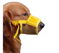 Coppthinktu Muzzle for Dogs - Adjustable Soft Dog Muzzle for Small Medium Large Dog, Air Mesh Training Dog Muzzles for Biting Barking Chewing - Breathable Mesh & Soft Flannel Protects Dog Mouth Cover