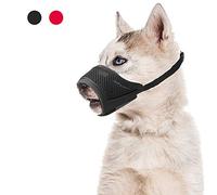 Coppthinktu Muzzle for Dogs - Adjustable Soft Dog Muzzle for Small Medium Large Dog, Air Mesh Training Dog Muzzles for Biting Barking Chewing - Breathable Mesh & Soft Flannel Protects Dog Mouth Cover