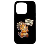 Coprolite Happens, Triceratops Lover, Paleo Dinosaur Humor Case for iPhone 15 Pro