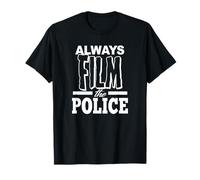 Cops Lie Record Everything Activist Apparel Always Film The Police Unisex Adults Black Long Sleeve Classic Fit T-Shirt