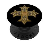 Coptic Cross - Orthodox Church Eastern Christian Symbol PopSockets Adhesive PopGrip