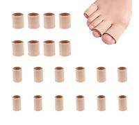 Coptiner 24pcs Silicone Toe Tubes Sleeves,Soft Gel Toe Cushion Protectors with Gel Lining, Toe Finger Gel Tube Relief from Blisters, Corns and Calluses, Toe Pressure Pain, 3 Sizes(S M L).