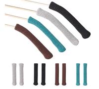 Coptiner 4 Pairs Anti Slip Glasses Grips,Glasses Grips Behind Ears Anti Slip Soft Knitted Cotton for Sunglasses,Reading Glasses Temple Tips Eyeglass Temple Pads (4 Colors)