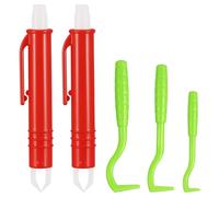 Coptiner 5-Piece Tick Remover Tool Kit, 3 Tick Hooks & 2 Tick Tweezers for Safe Tick Removal on Dogs, Cats, Horses, and Humans