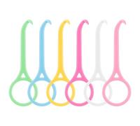 Coptiner 6 Pack Aligner Removal Tool Kits,Invisible Braces Remover Hook for Clear Aligners,Tooth Cleaning Oral Care(White, Yellow, Pink, Green, Blue)