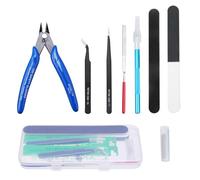 Coptiner 9PCS Gundam Model Tools Kit, Craft Set Model, Basic Tools Hobby for Gundam Model Building Repairing and Fixing with a Plastic Box