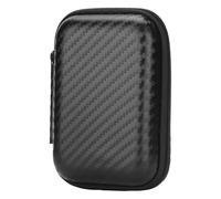 Coptiner Portable EVA Storage Pouch bag,11.5x7.7x4.2Cm,Earphone Cable Storage Bag,Shockproof and Waterproof Earphone Cases,fit power bank, USB stick, USB cable, camera accessories,Black